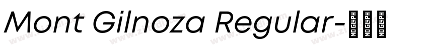 Mont Gilnoza Regular字体转换